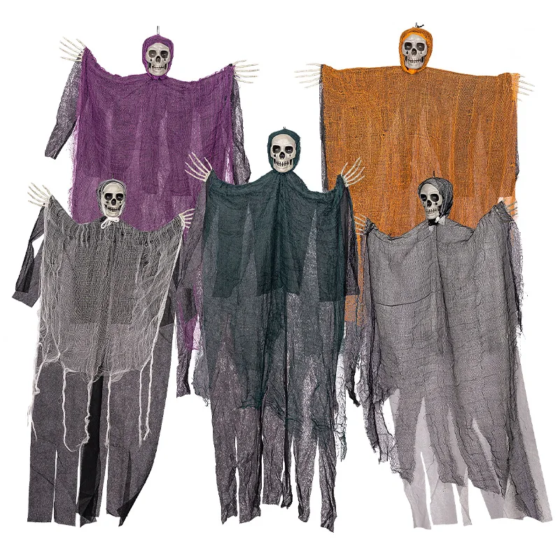 

Cross-border Halloween with 5 Ghost Suits Skeleton Secret Room Decoration
