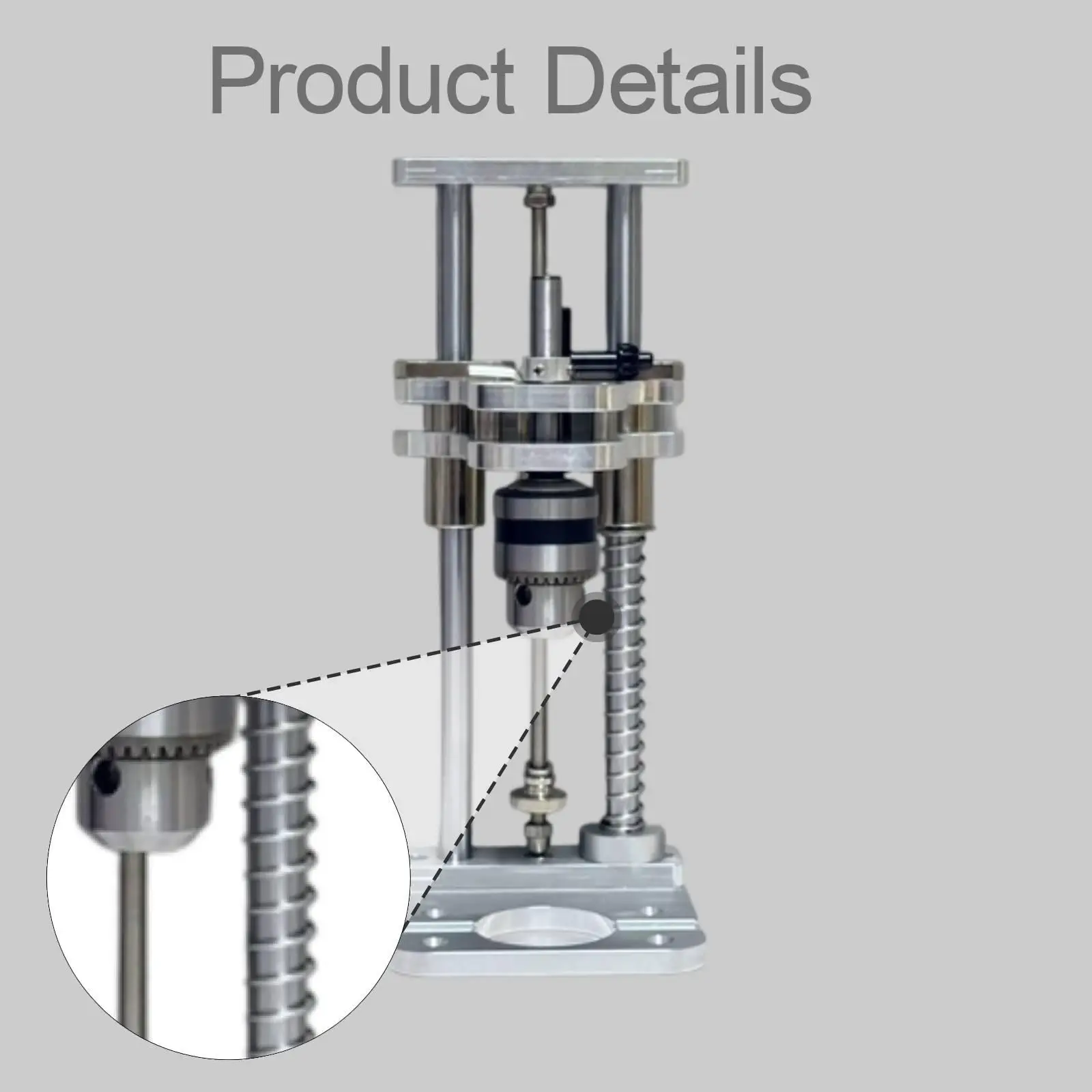Portable Drill Stand Holder Steel Drilling Jig Vertical Guide for Hole Alignment in Woodworking Projects