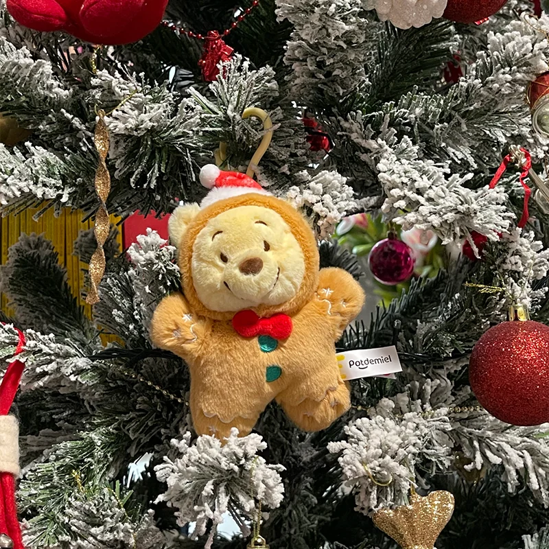 Porte-clés en peluche Disney Stitch Lotso, figurine de dessin animé ourson, accessoires de sac à dos, jouets pour enfants, poupées, cadeaux d'anniversaire pour filles