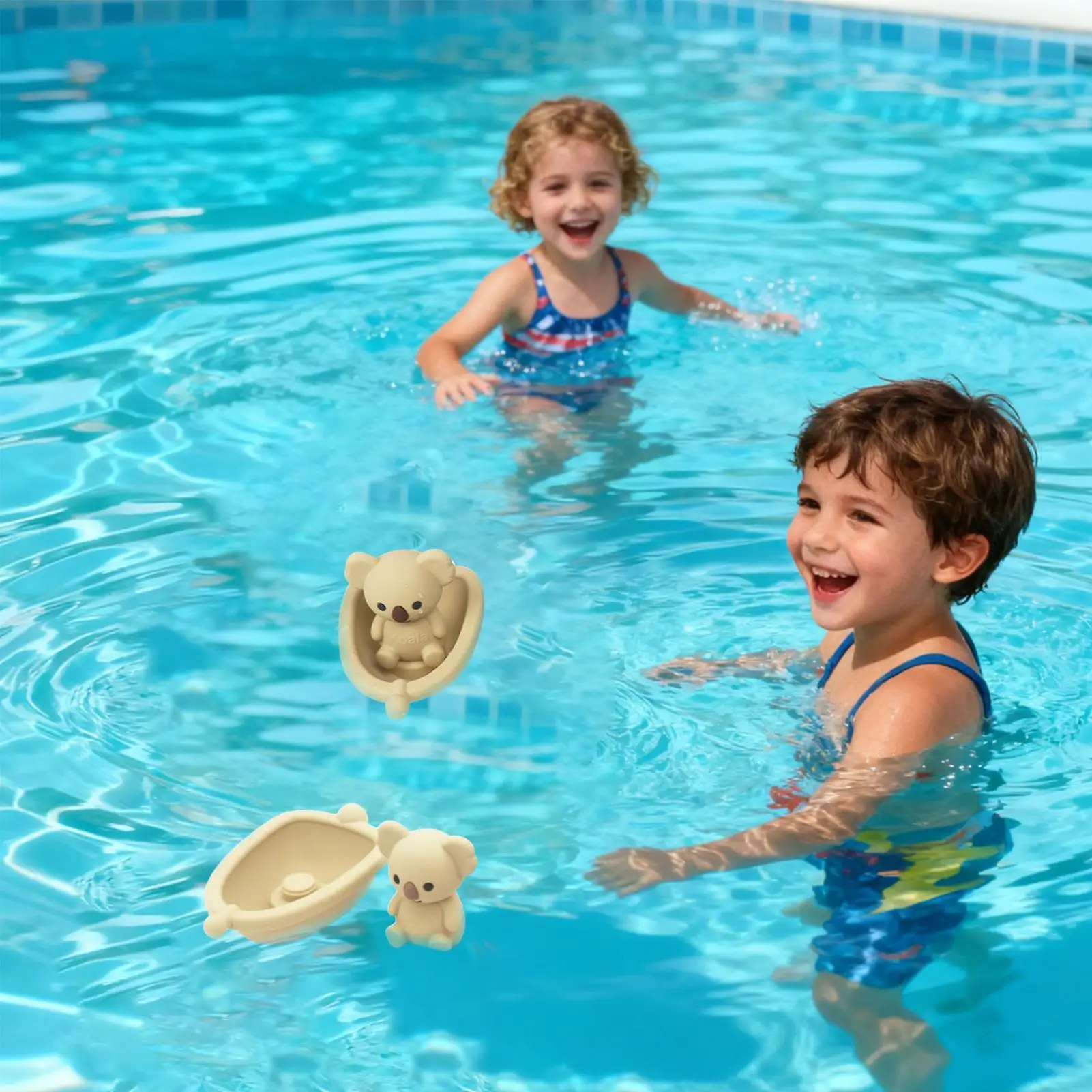 ชุดของเล่นอาบน้ำซิลิโคนลอยน้ำ เกมนิ้วลอยน้ำ ชุดของเล่นเรือลอยน้ำ สำหรับเด็กชาย เด็กหญิง ใช้ในบ้าน เดินทาง อ่างอาบน้ำ ฝักบัว สระว่ายน้ำ