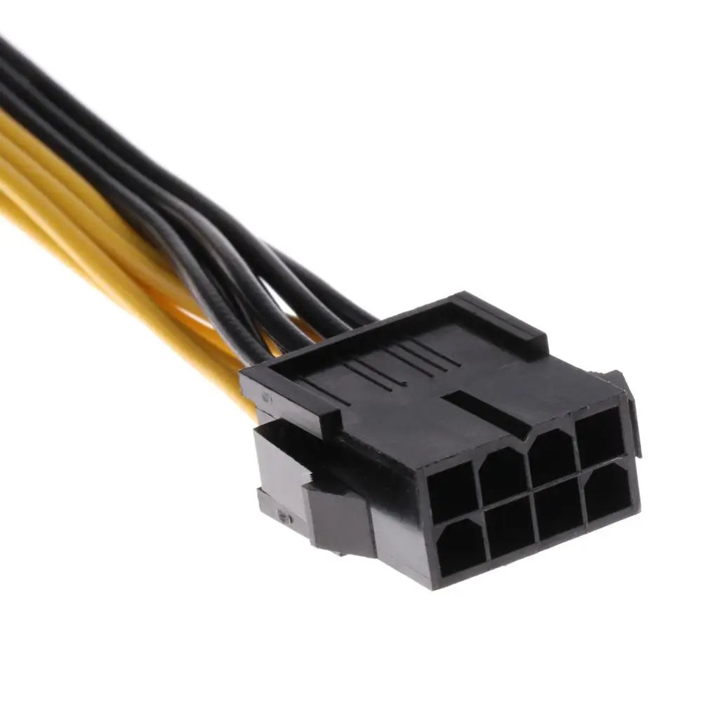 8 Pin to Dual 8 Pin PCI Express Connector Cable Sleeved PC Cable for Graphic Card Power Extension