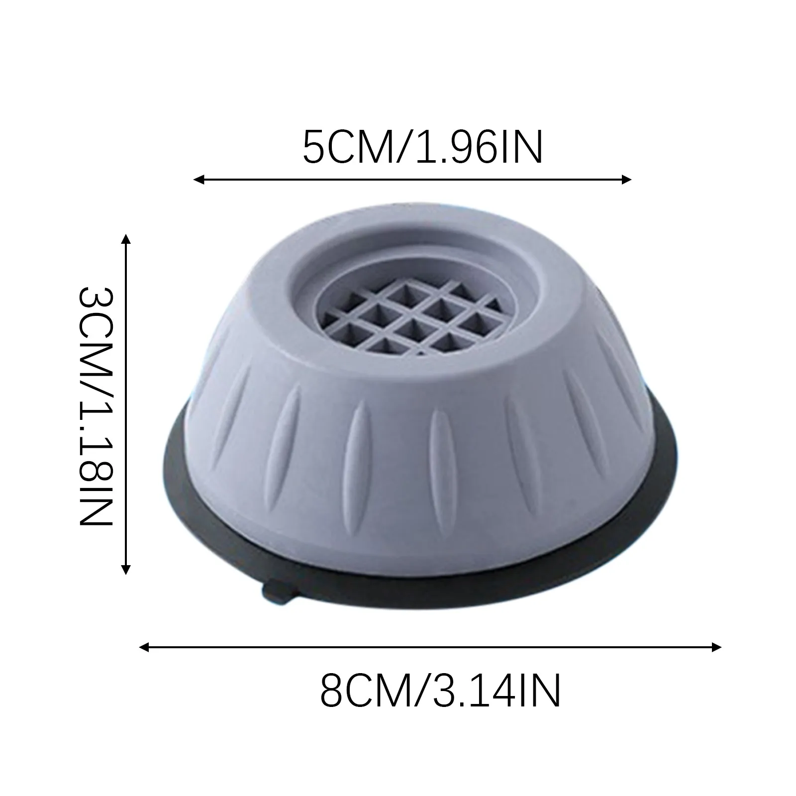 4Pcs Washing Machine Anti-vibration Mute Mat Anti-skid Foot Pad Dryer