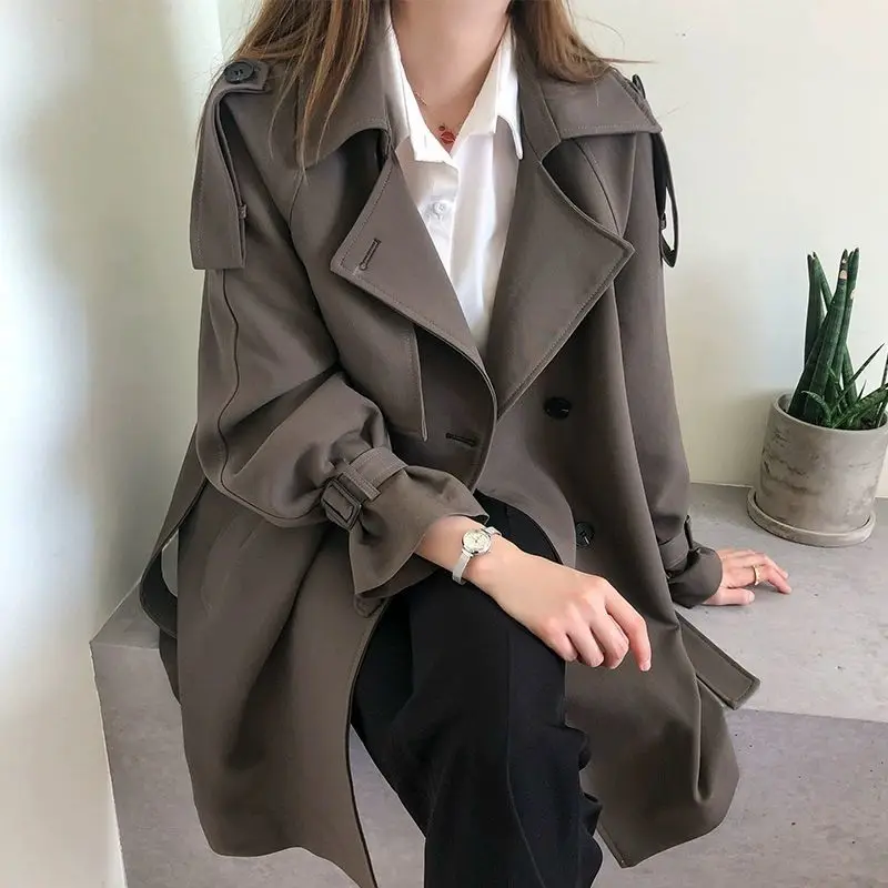 

Весенне-осенняя модная женская ветровка свободного кроя для повседневной носки