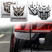 1PCS 3D Aluminum Metal Autobots Logo Transformers Car Stickers Auto Body Trunk Window Car Styling Emblem Badge Decal Accessories