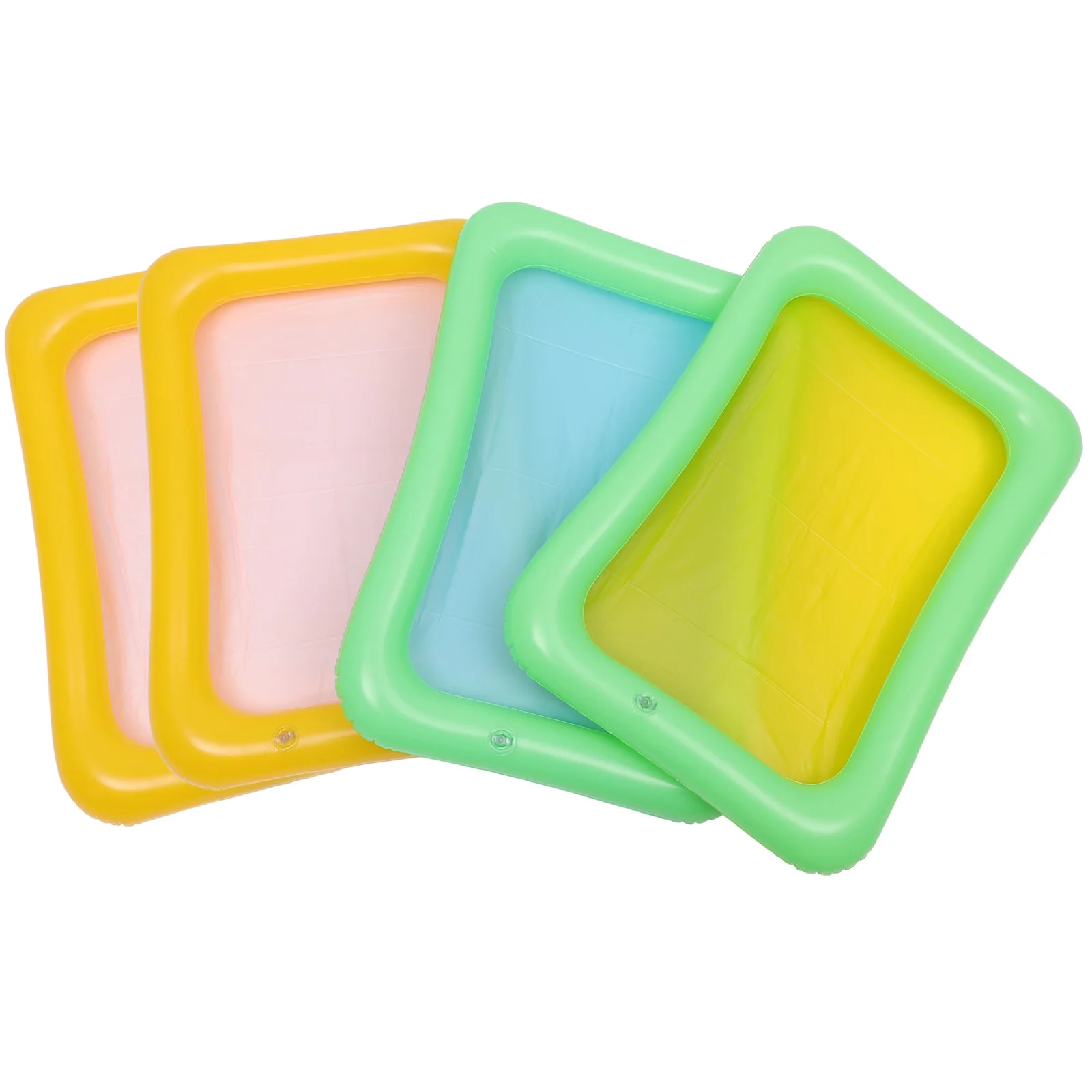 Stampi per sabbia in PVC da 4 pezzi Giocattoli creativi durevoli Leggeri e facili da trasportare Strumenti per sabbia da spiaggia Giocattoli educativi a colori casuali