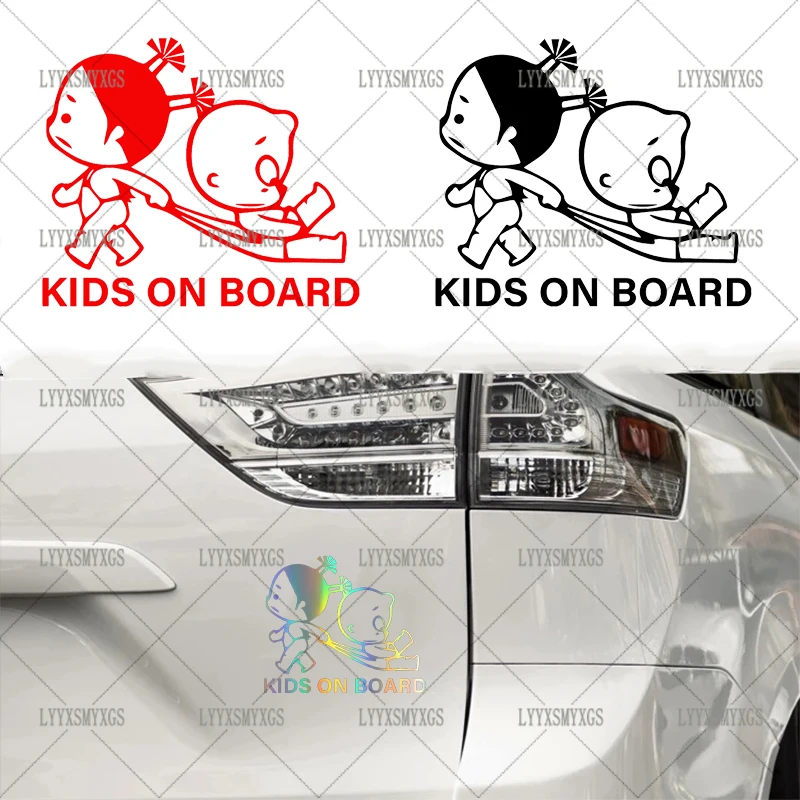 

Self-Adhesive Custom Funny KIDS BABY ON BOARD Car Stickers Waterproof Sunscreen Vinyl Decal PVC wholesale Car Accessories