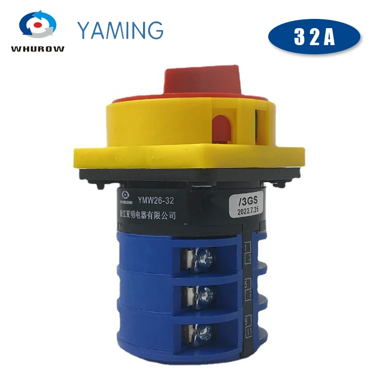 LW26GS-32/3 YMW26GS-32A 690V Manufacturer Pad Lock Power Cut Off Motorized Rotary Cam Switch Electrical Changeover Selector