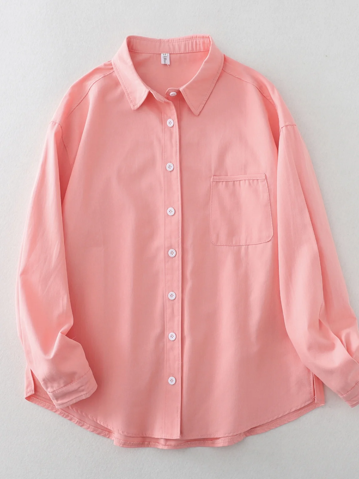 Artisticenn قطن irt نسائي كاجوال متعدد الاستخدامات طبقات غير متماثلة عصرية طويلة Sve فضفاضة تناسب زر التفاصيل