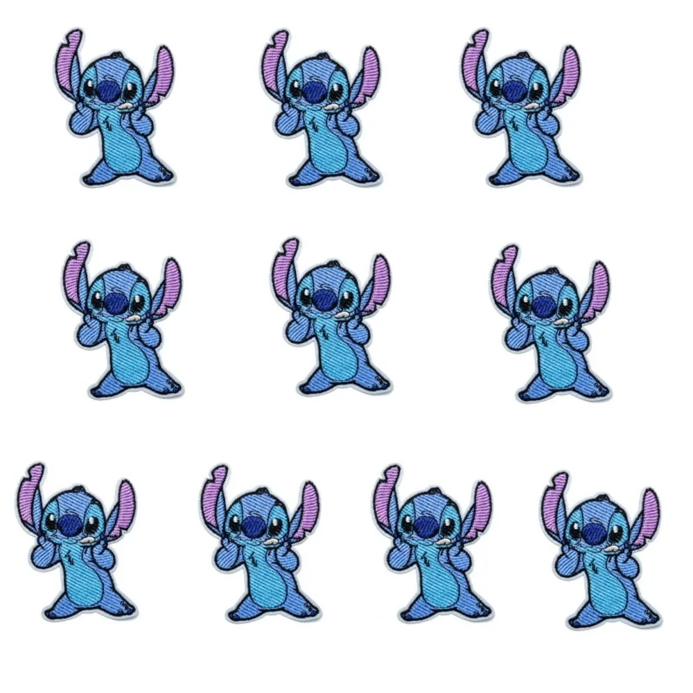 5-100Pcs Anime Cute Alien Dog Coat Applique badge for Kids Clothes Jeans DIY Coat Hat iron on Embroidery Patches view 4
