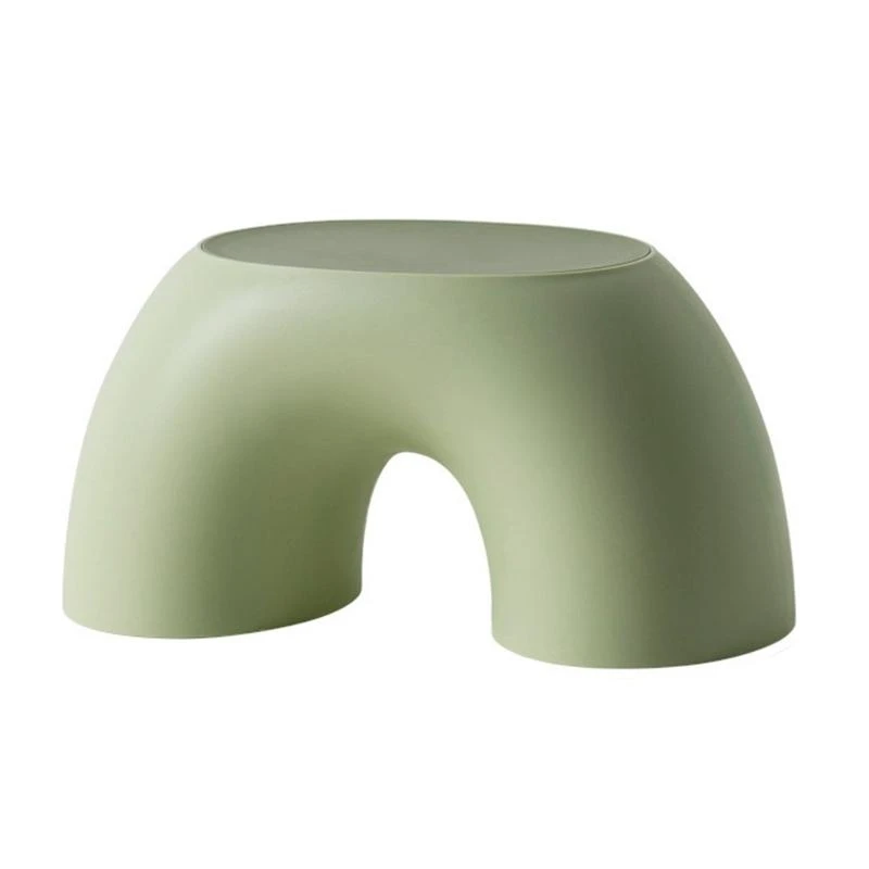 Simple Small Benchs Home Half Round Comfortable Children Stool Anti-Slip Durable Shoe Changing Stool for Kitchen Bathroom