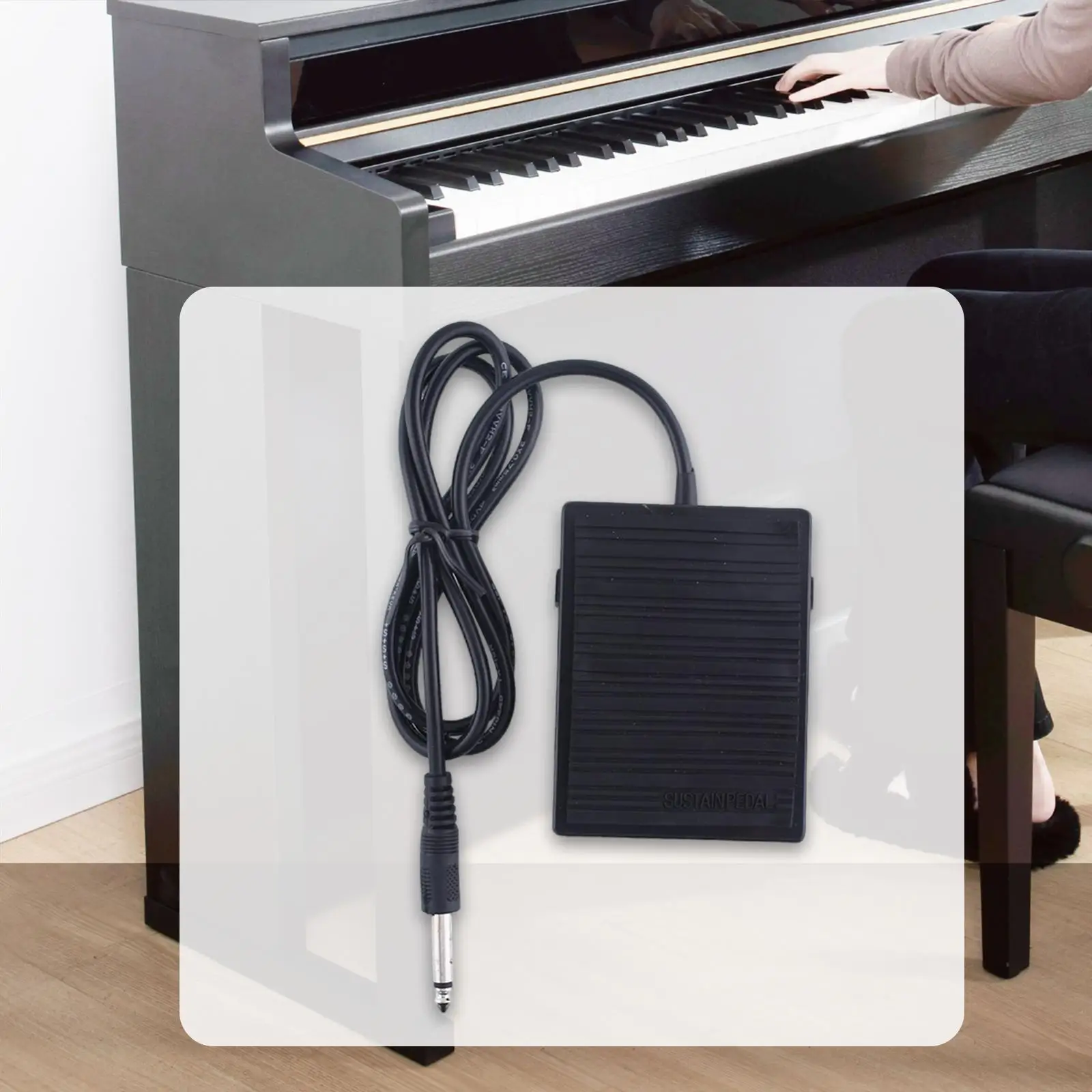 Electric Pianos Keyboards Sustain Pedal for MIDI Synthesizer for Performance