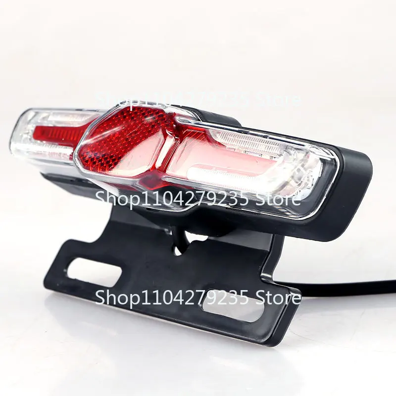 Ebike Brake Rear Light 36-60V Taillight With Turn Signal  Rack Lamp LED Electric Bicycle    Accessories