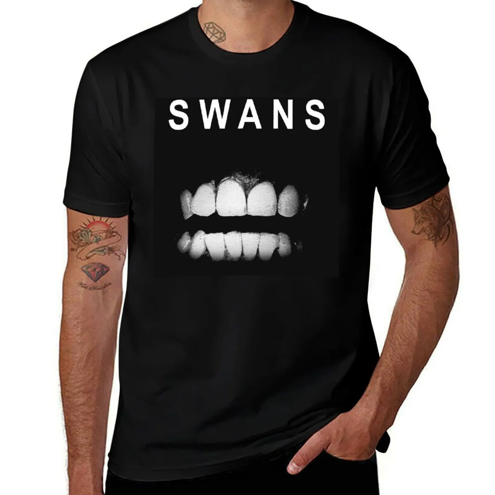

Best swans art -logo T-Shirt t shirt for man 100 percent cotton t shirt man casual