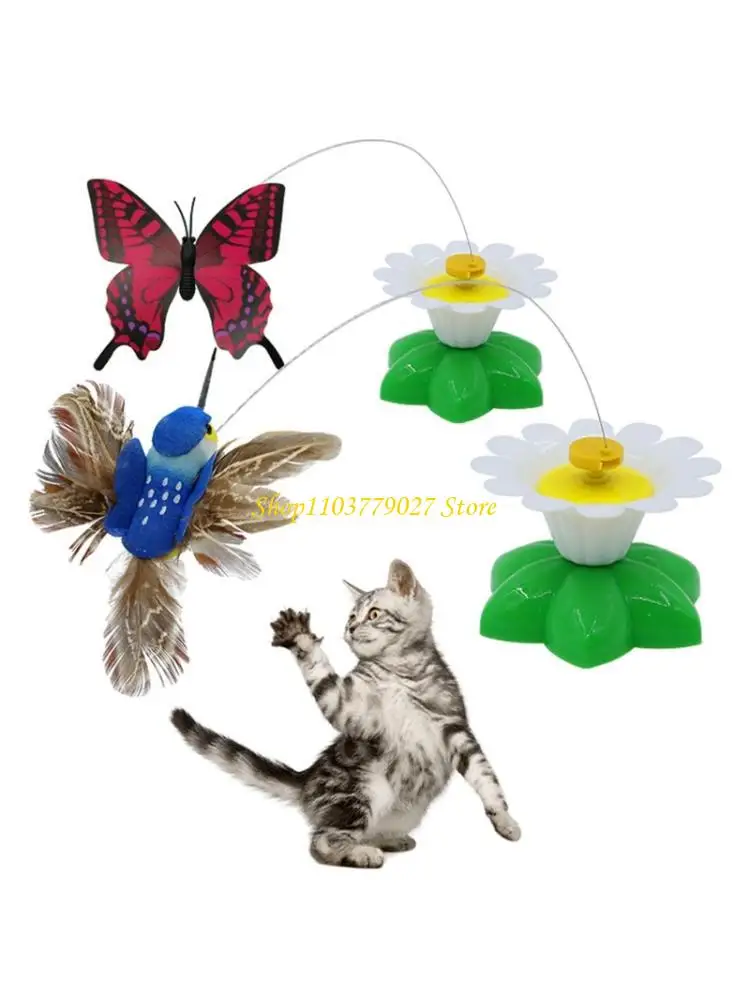 

C4DF Rotating Toy Cats and Felines Fun Exercise and Entertainment Cats Toy