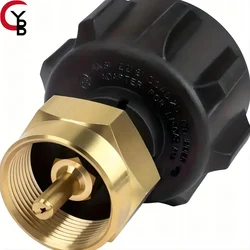 1pc Propane Refill Adapter: Easily Fill 1lb from 20lb LP Gas Cylinder Tank with Solid Brass Coupler