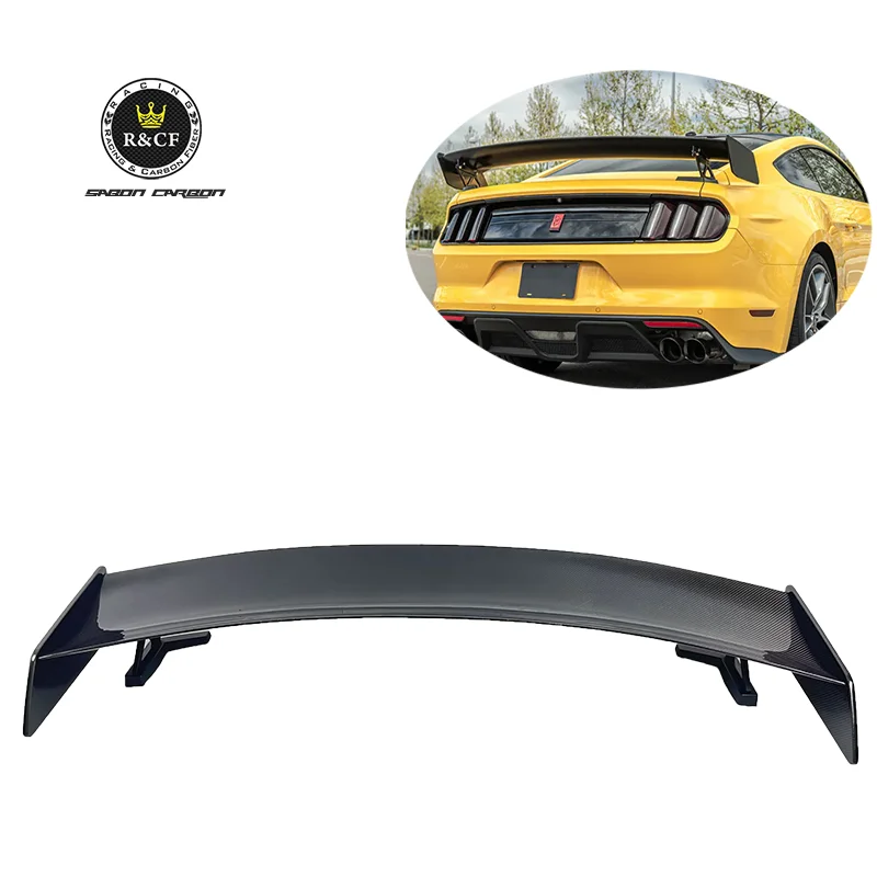 

Hot Sale GT500 Style Carbon Fiber High Wing Rear Spoiler for Ford Mustang 2015-2021 Car Body Kit