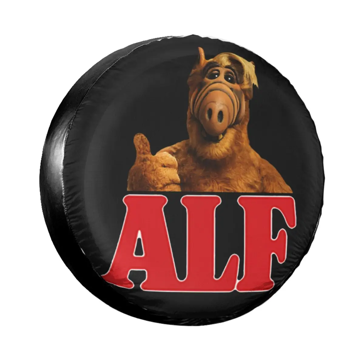 Funny Alf Gordon Shumway Spare Tire Cover Bag Pouch for Mitsubishi Pajero Tv Comedy Sitcom Car Wheel Covers 14