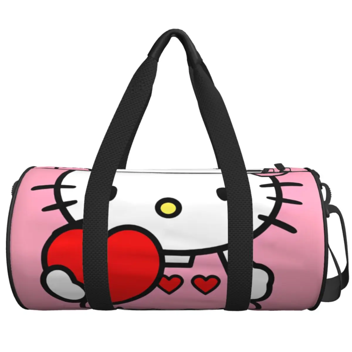 

Kawaii Hello Kitty Travel Bag Cute Cartoon Training Gym Bag Male Female Large Capacity Sports Fitness Bags Outdoor Handbags