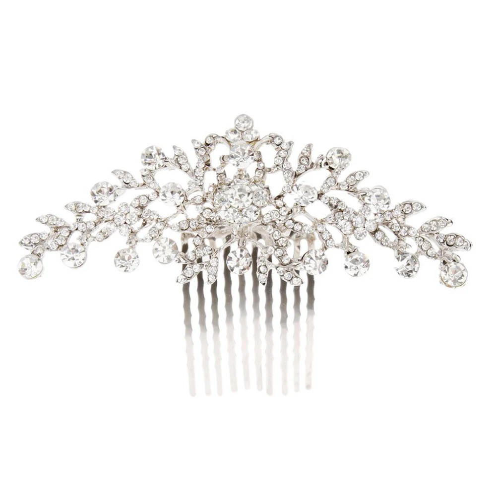 

Crystal Comb Rhinestone Bridal Accessories Women Alloy Decorative Combs for Wedding Party Prom Event Bridesmaid