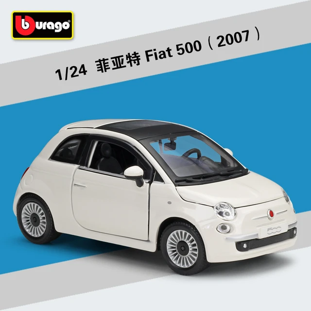 ブラーゴ-金属製車のおもちゃ,モデル2007 fat 500 abarth,合金,モデル1:24,自動車用静的車,金属車b87 - AliExpress