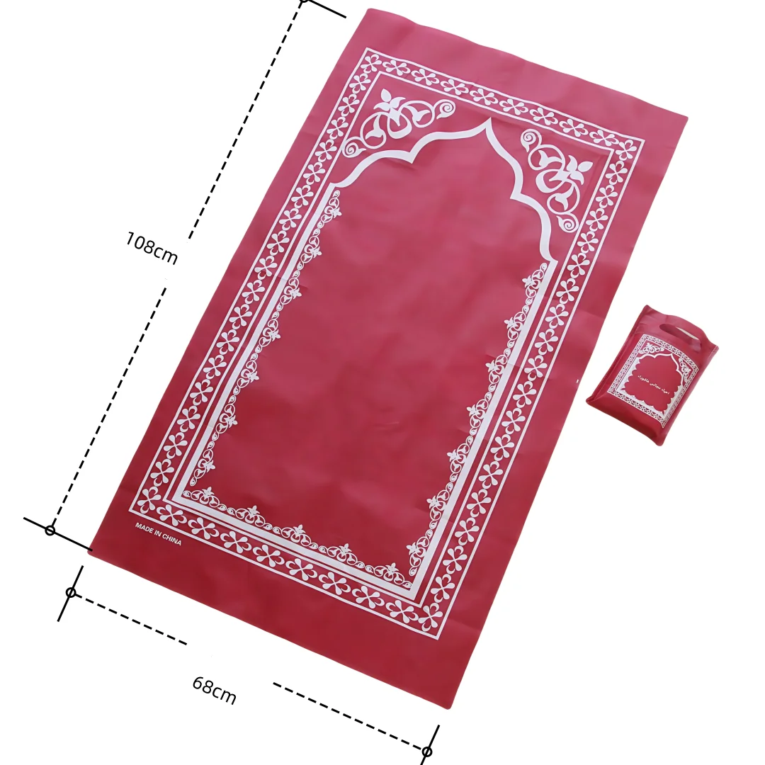 12 Pcs Mini Pocket Portable Travel Prayer Praying Rug Mat Carpet Islamic Muslim Foldable Salah Gift Ramadan Eid Gifts
