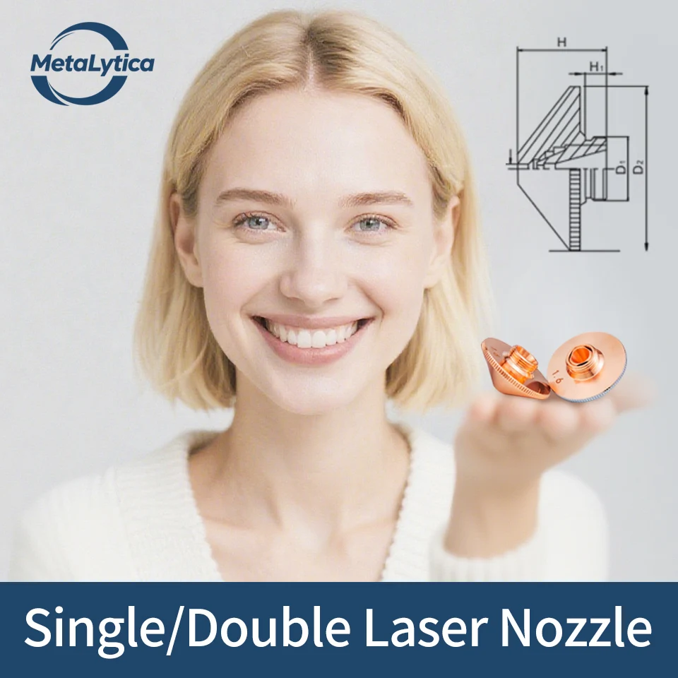 Raytools Laser Cutting Nozzle D28 M11 H15 Single Double Chrome Nozzle 2.0/2.5/3.0mm for Raytools Precitec Bodor Laser Head Part