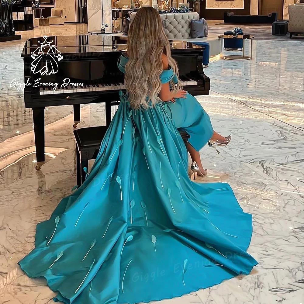 Giggle Homecoming season Luxury Appliques Satin elegant Party formal gowns woman Straight saudi Evening dresses 2024 فساتين سهرة