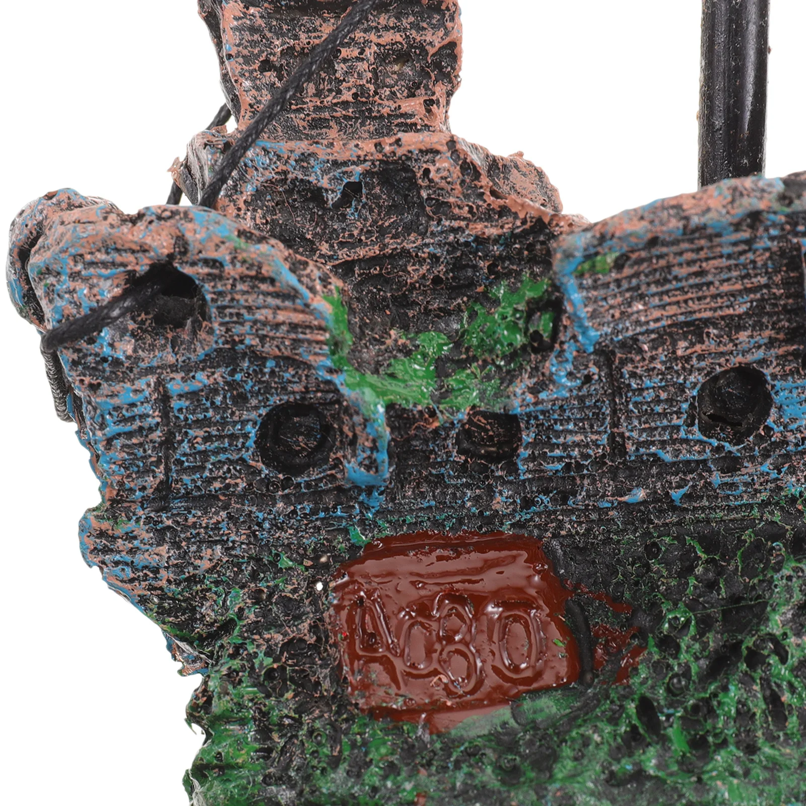 

Fish Tank Landscaping Resin Sunken Ship Decoration Aquarium Ornament Underwater Resin Hideout Craft for Fish Hiding Place Craft