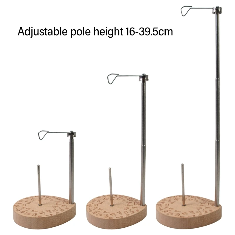 Adjustable Spool Stand For Quilting Sewing Machine, Spool Holder Cone Spool Holder Single Cone Thread Stand with Base