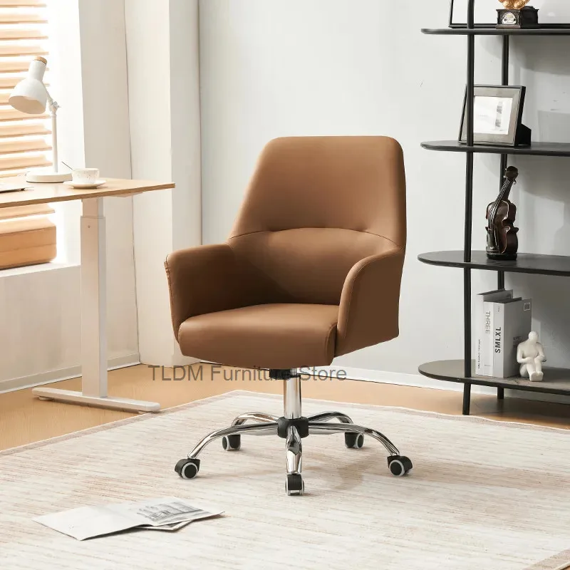 Minimalist Rotatable Adjustable Office Chair, Home Study Desk Chair, Comfort Staff Chair for Company Conference