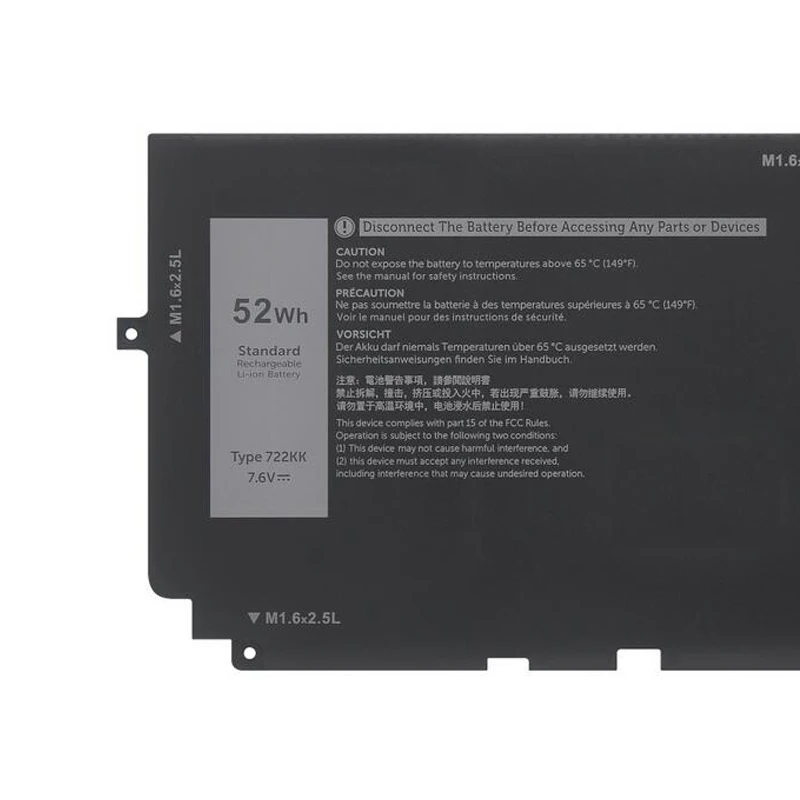 WHOLESALE New 722KK Laptop Battery For Dell XPS 13 9300 9380 9310 52WH