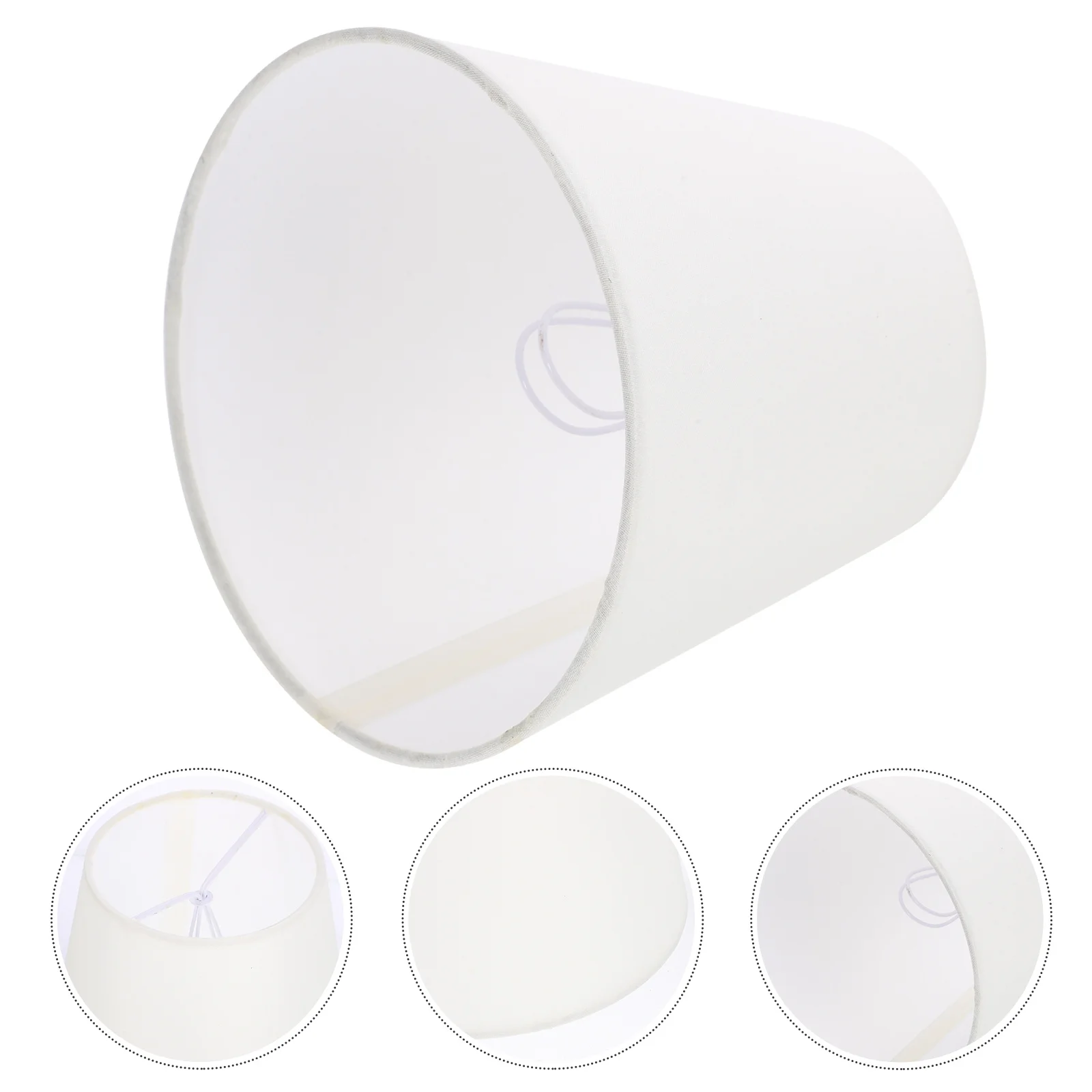 

Decorative Pleated Cloth Lampshade Replacement Table Desk Lamp Cover Fabric Light Shade Practical Household Lamp