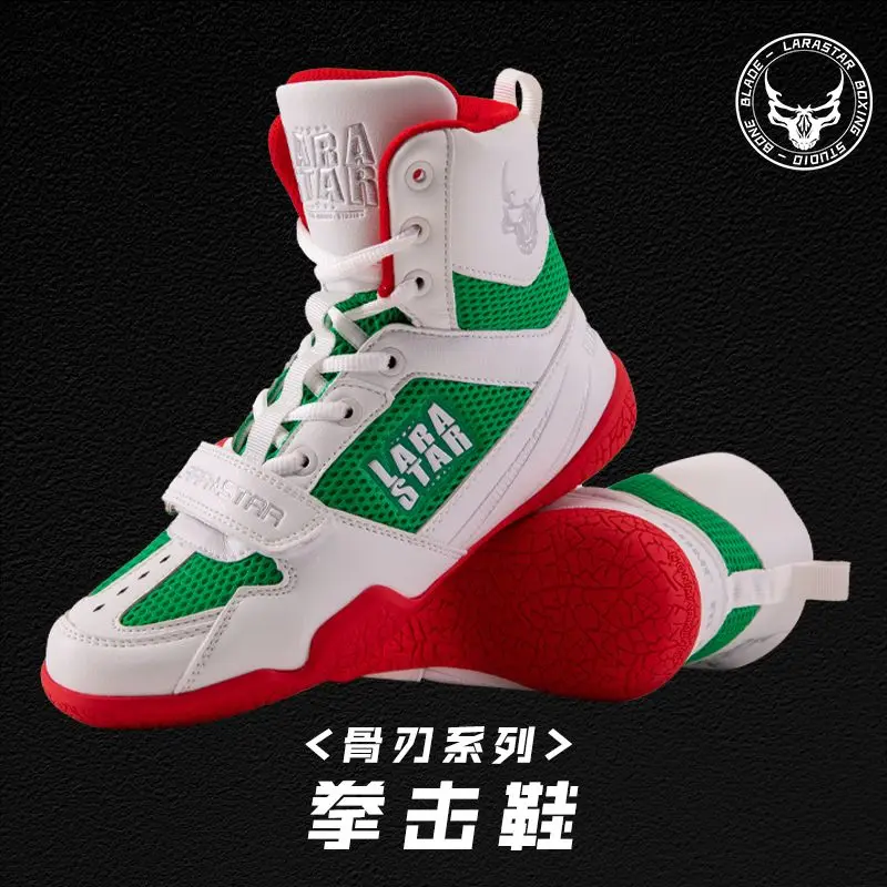 Popular Anti Slip and Breathable Teenage Wrestling Shoes High Top Comfortable Deep Squat Comprehensive Training Shoes