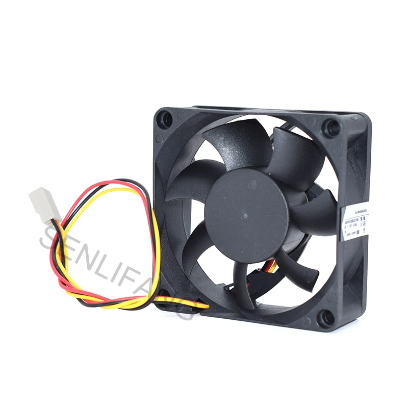 Bem testado ad07012db257300 dc 12v 0.30a 7cm duplo rolamento de esferas ventos ventilador de refrigeração