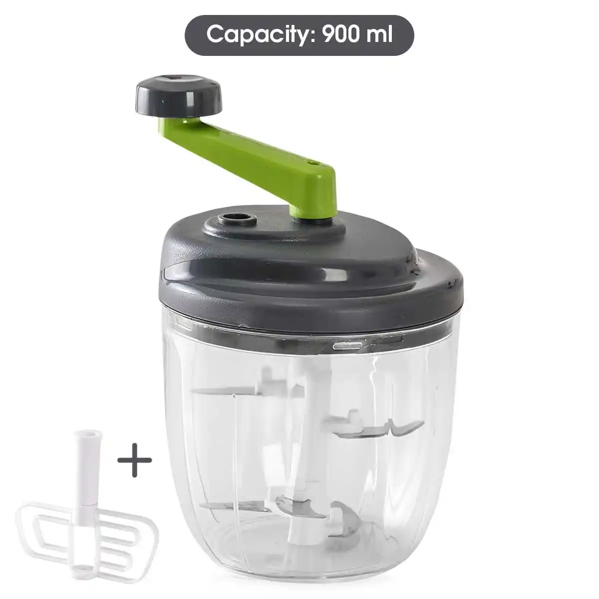 1pc 520/900ML 수동 고기 Mincer 마늘 쵸퍼 회전 마늘 프레스 분쇄기 야채 양파 커터 주방 요리 액세서리