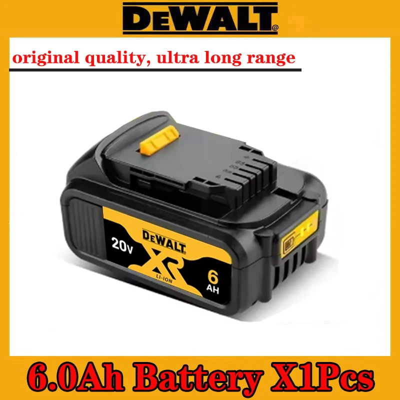 New 100% Original 6000mAh 20V Dewalt Power Tool Battery DCB206 20V 6.0Ah Battery DCB206 20V Battery DCB205 DCB204-2 DCB200