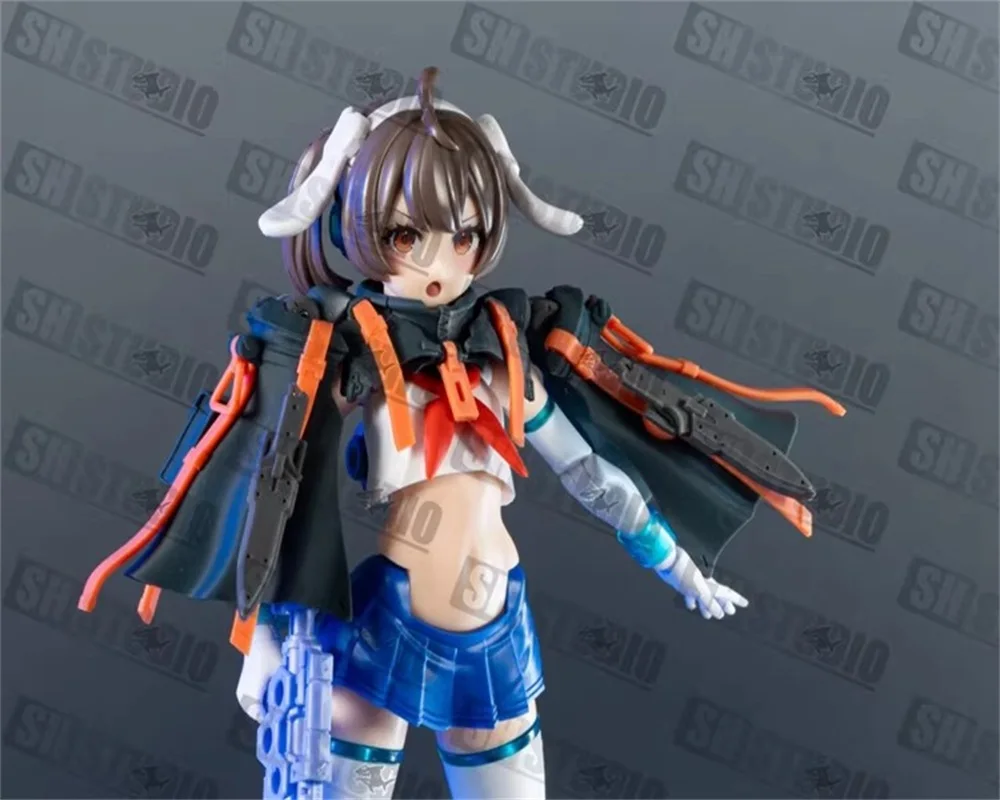 

SH STUDIO AP42 1/12 Меха-девушка Goddess Device: Модифицированные детали из смолы GK в стиле вооруженного образа с плащом, в наличии