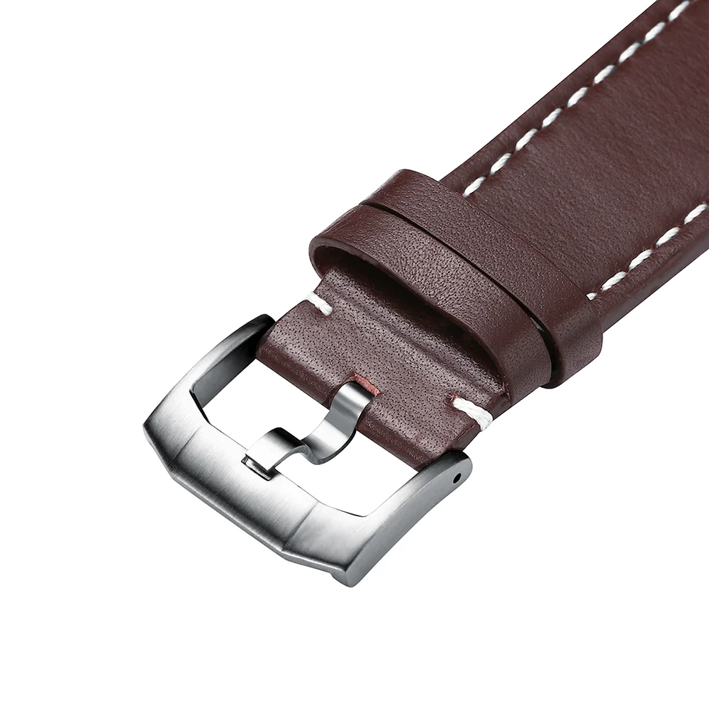 Phylida luxo negócios esporte relógio de pulso mecânico mostrador marrom relógios masculinos automático aço inoxidável miyota8215