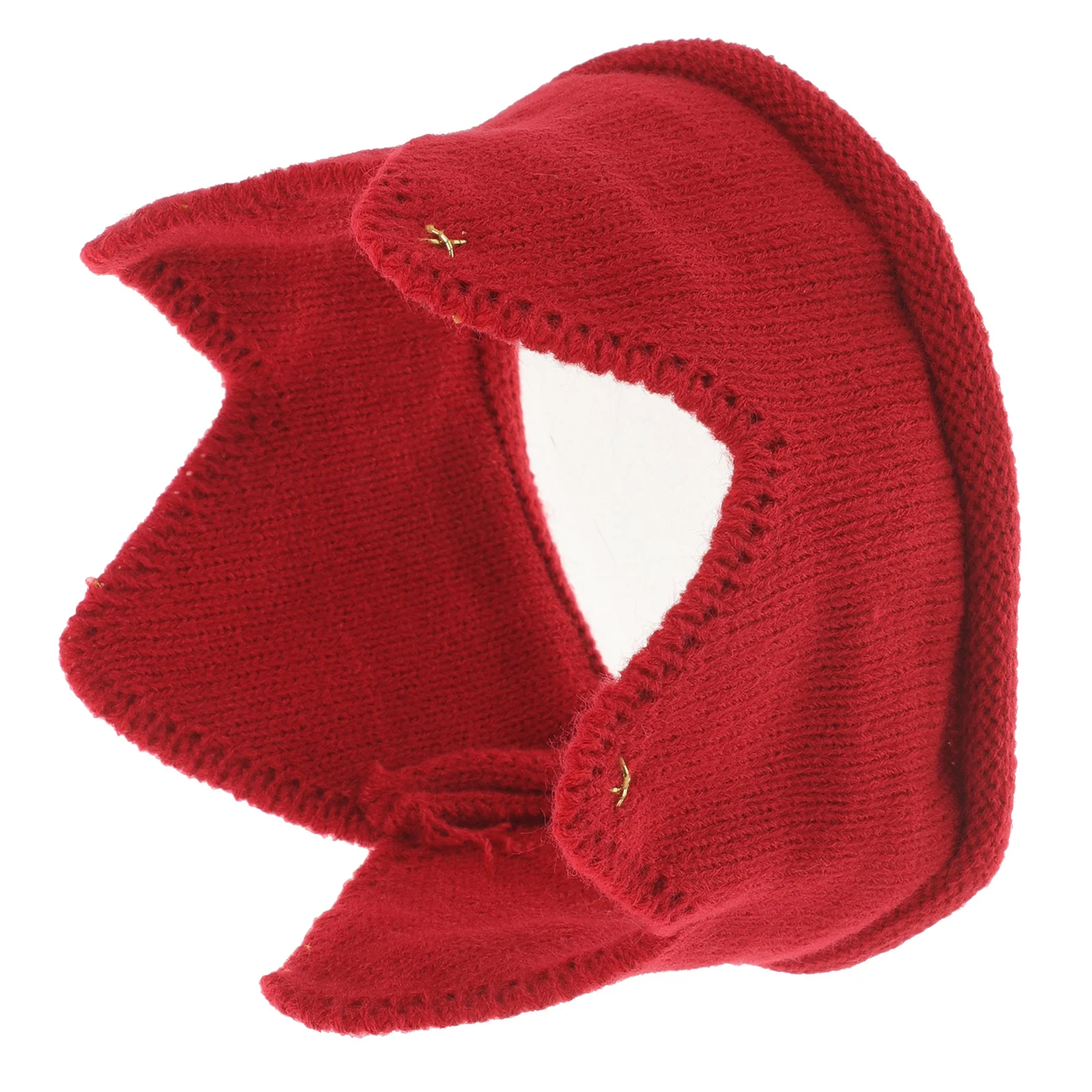 

Baby Kids Girls Warm Winter Knitted Crown Hat Red Soft Stretchy Thick Cute Photo Parties Special Occasions