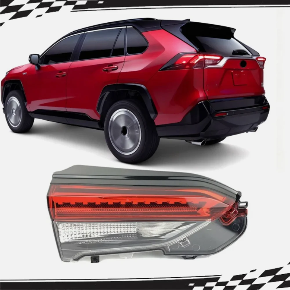 سيارة الجانب الداخلي الخلفي الذيل ضوء لتويوتا راف 4 RAV4 2019 2020 الجمعية الفرامل الضوء الخلفي وقف مصباح وقوف السيارات اكسسوارات السيارات