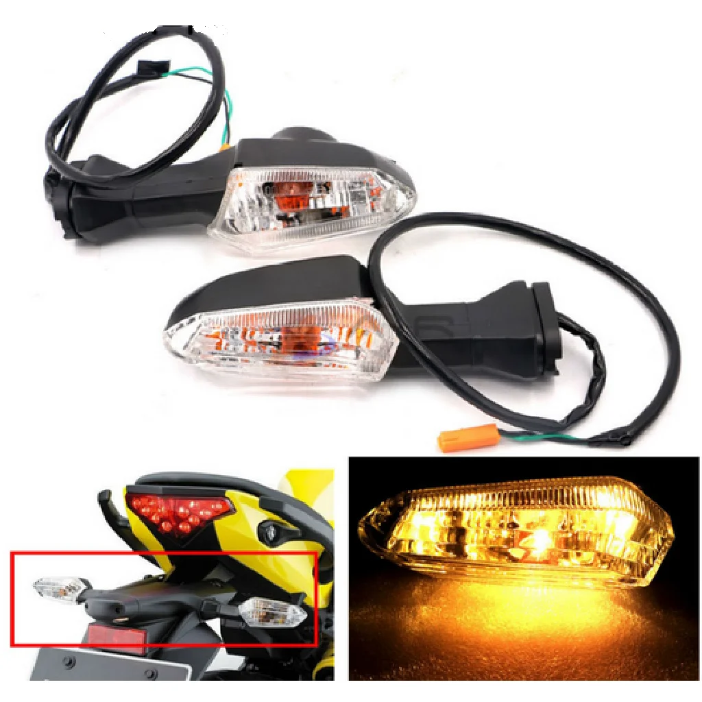 Left Right Turn Signal Indicator Light Long-lasting ABS Rear Flashlight for Kawasaki ER-6N Z800 Z750 - view 6