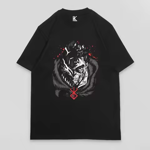 Guts Berserk T-Shirt Guts Shirt Anime Tee Manga Japanese Aesthetic Unisex T-Shirt Cotton