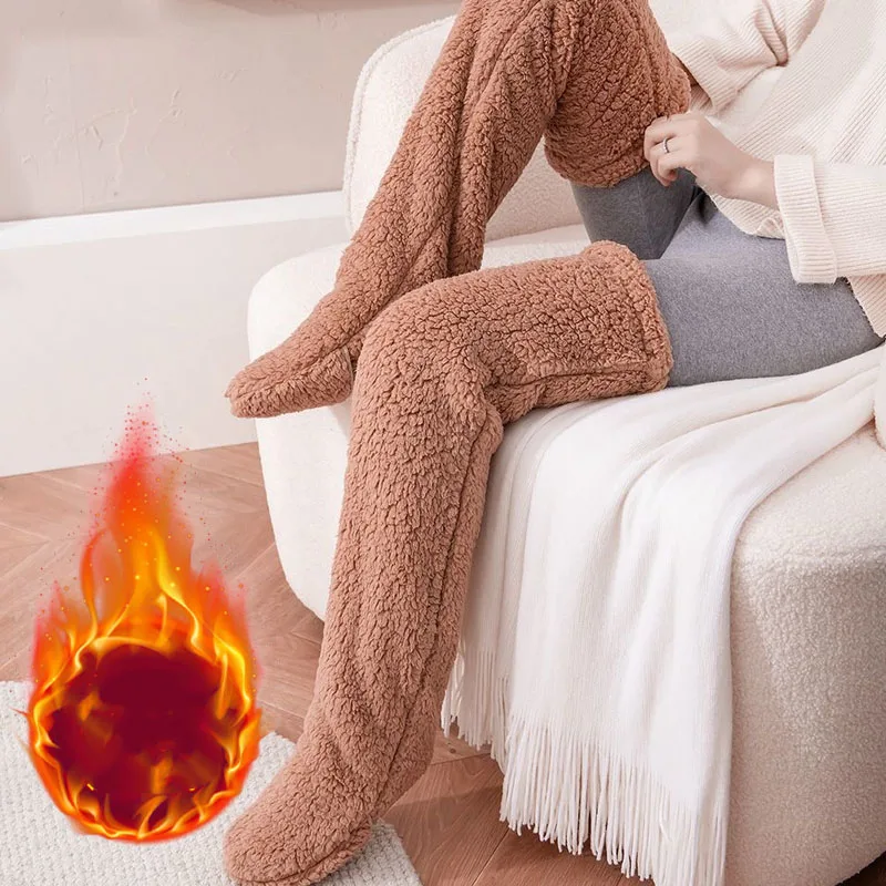 

Утолщенные флисовые длинные носки на осень и зиму. Теплые гольфы для мужчин и женщин. Идеально подходят для холодных ног и сна.