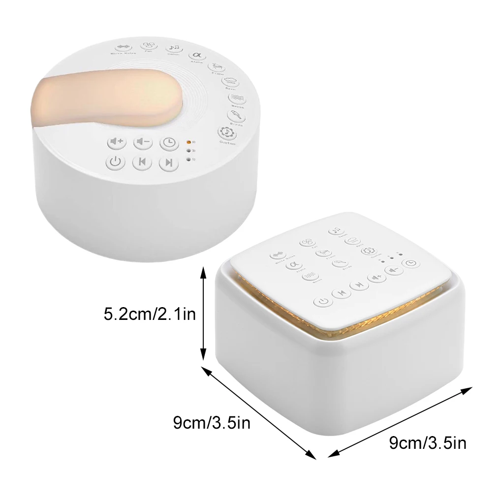 Rechargeable White Noise Machine For Sleeping Sound Machine For Baby Adults 30 Soothing Sounds Warm Light