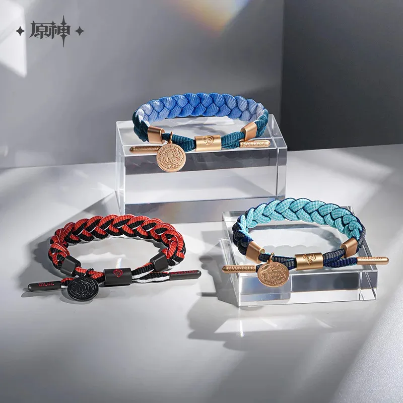 

Genshin Impact Официальная тематическая серия Персонаж Оттижение ветра Тканая ручная веревка Браслет для пары Подарок на день рождения jd;2