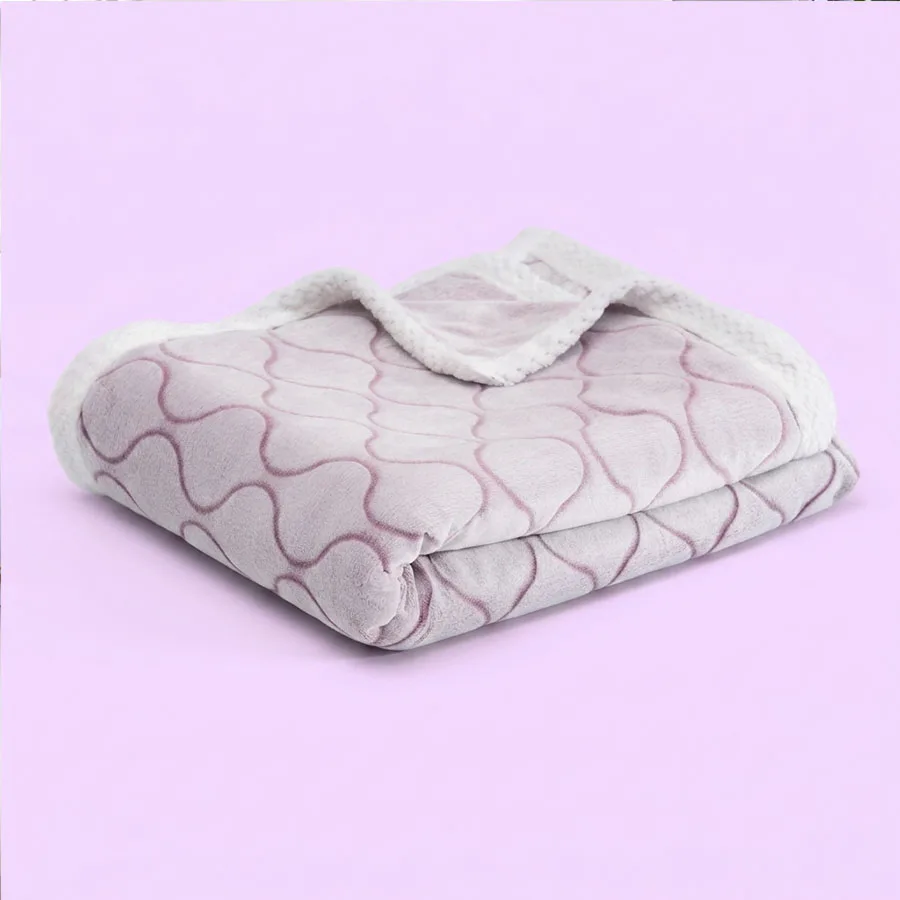 1pc Coral Fleece Blanket 3D Fashion Blanket Soft Warm Throw Blanket Nap Blanket for Sofa Bed Camping Trip Office Pet 150x200cm