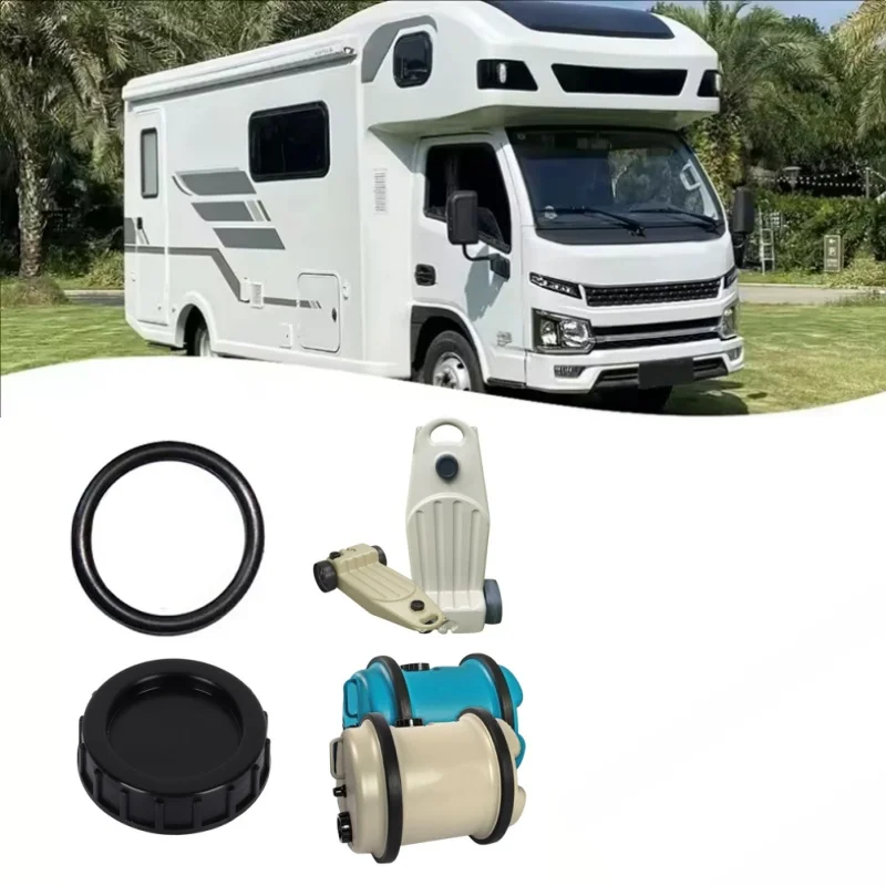 Caravan Threaded Cover for Aquaroll / Wastemaster 80MM Screw on Cap with Seal RV Tank Water Waste ES2300 Caravan Replacement