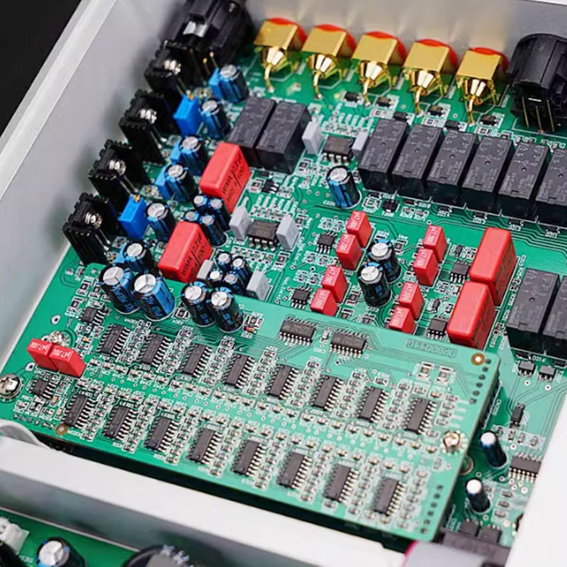 DUSSUN R10 высококлассный встроенный двумоно проектный Предварительный усилитель/Предварительный усилитель 80 дБ регулятор громкости XLR RCA выход