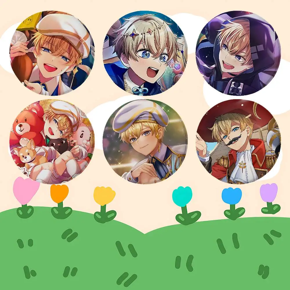 Anime Luke Cute Round Exquisite Badge Brooches Creative Pins For Clothes Hat Backpack Gift Accessories