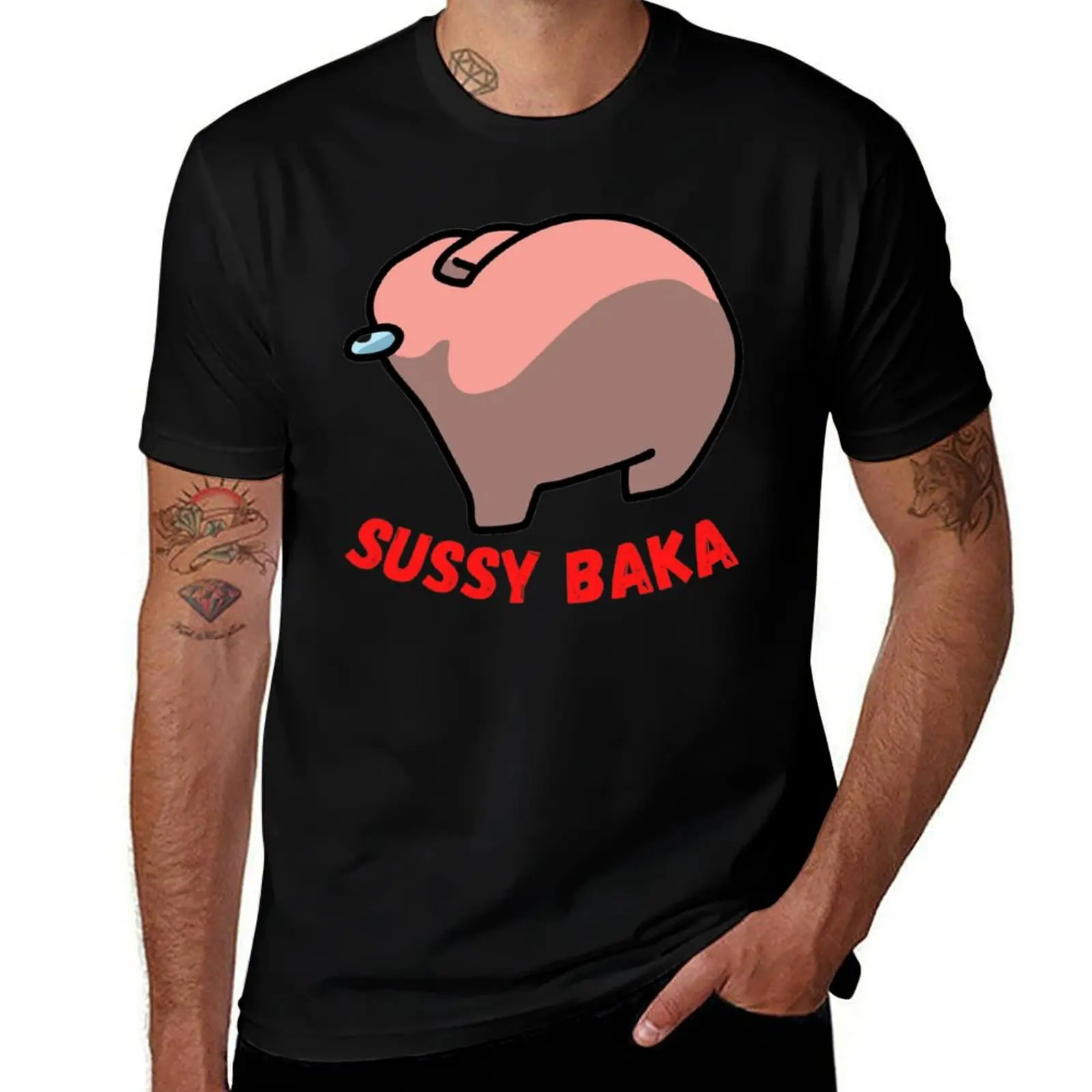 

Sussy Baka Amongus Im Meme T-Shirt t shirt for man 100 percent cotton man t shirt heavy cotton